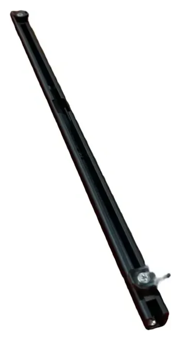 Bonafide Extrusion Aluminum Groove Black 20" Straight, Square Ends